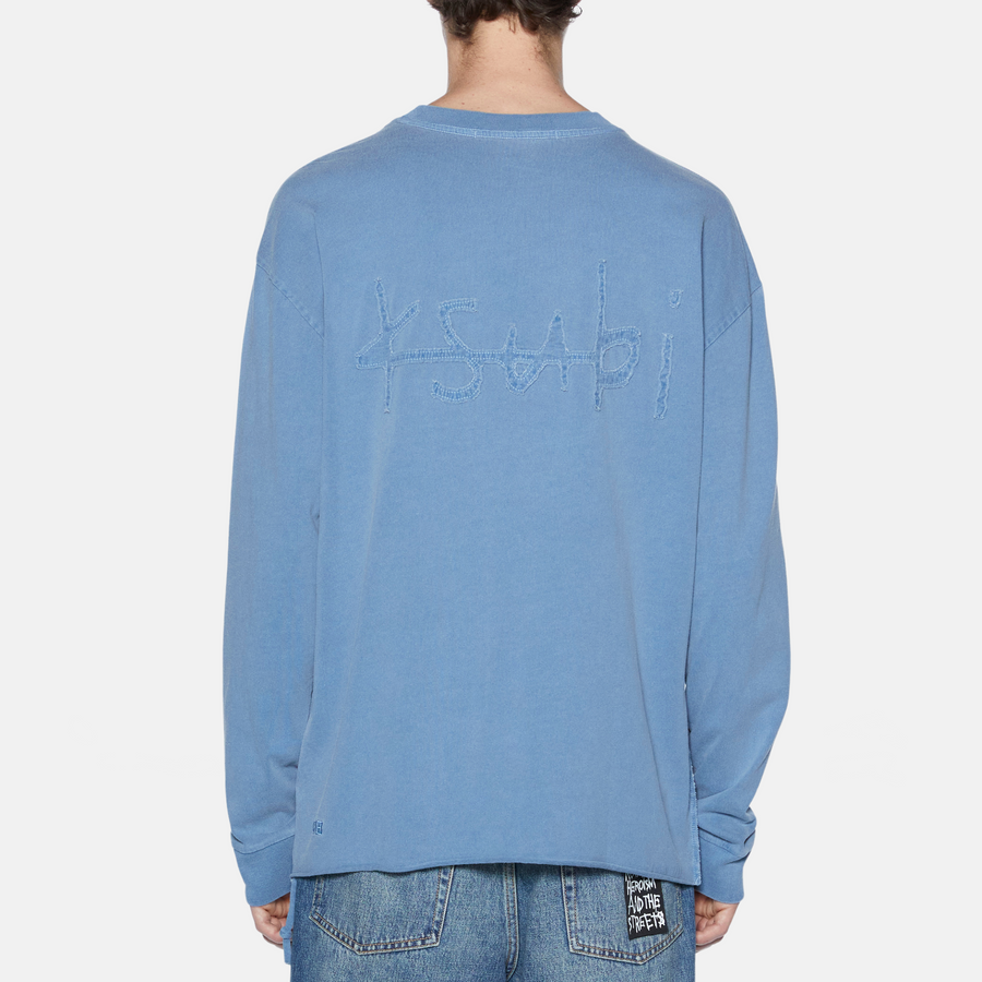 Ksubi - Stitch Up Biggie LS Tee in Marine Blue