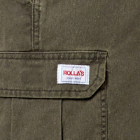 ROLLAS - Tradie Cargo Short in Faded Army