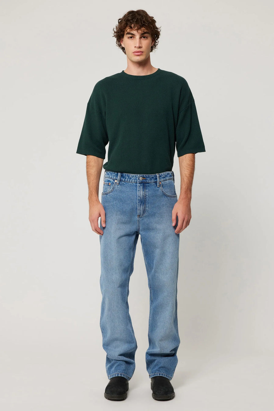 ROLLAS - Ezy Barwon Jean in Mid Blue
