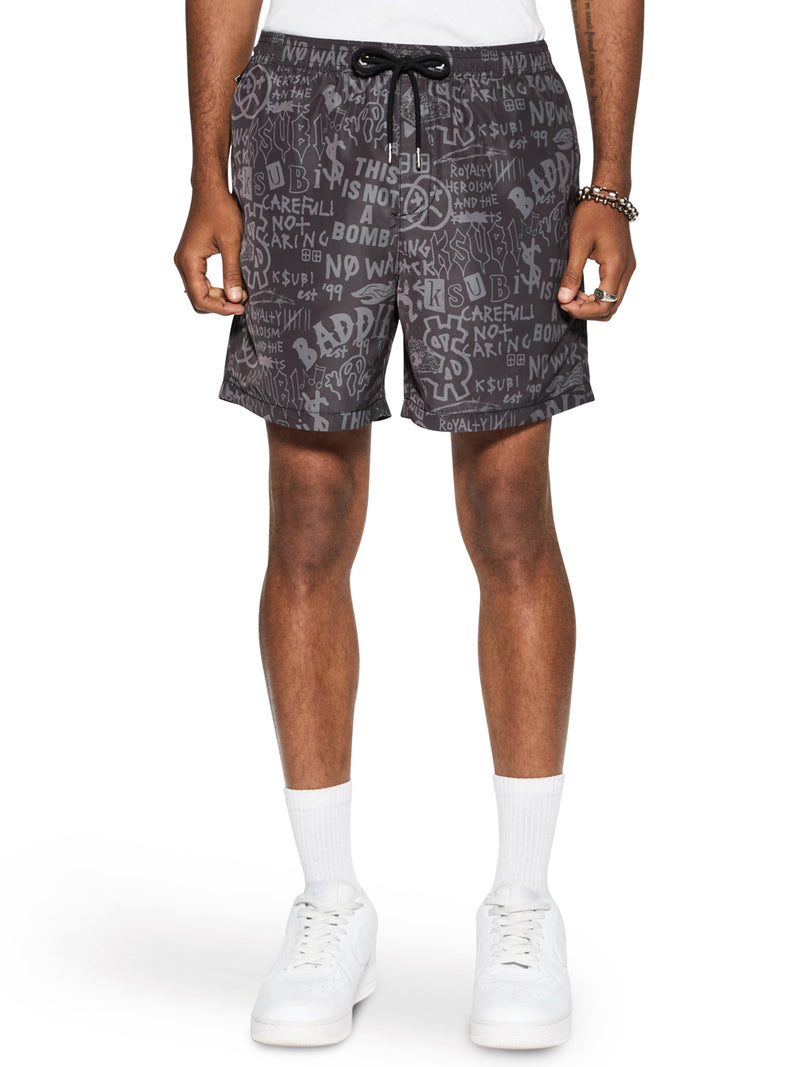 Ksubi - Baddies Boardshort in Black