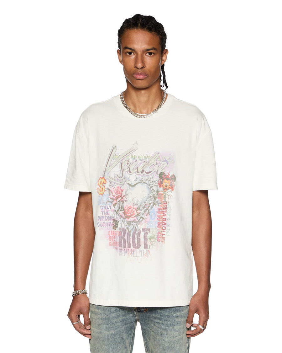 Ksubi - Sketch Biggie SS Tee in Bone