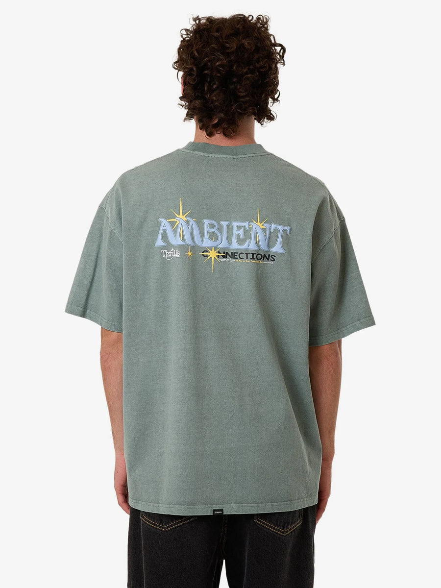 Thrills -Ambient Connections Box Fit Oversized Tee in Chinois Green