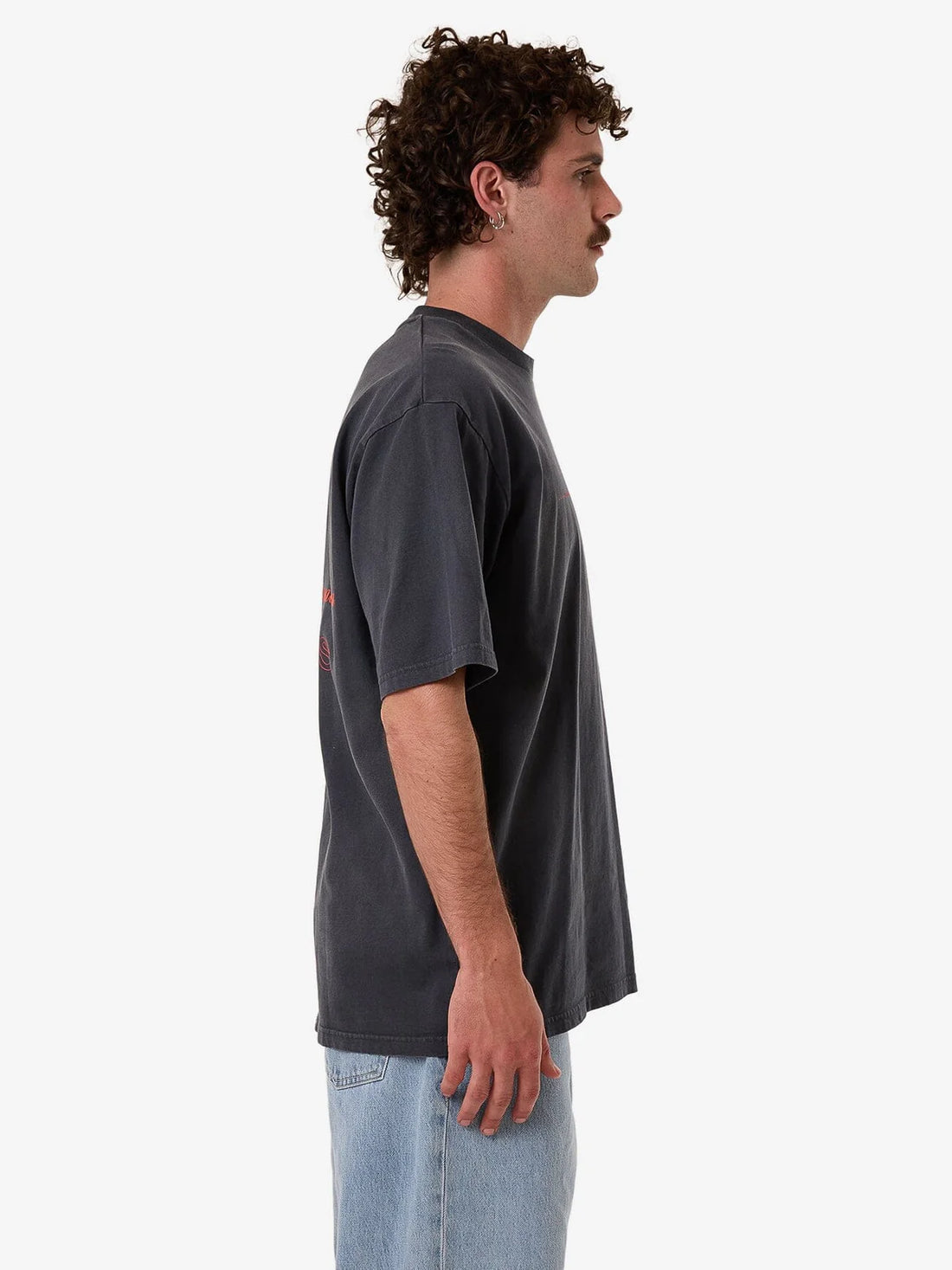 Thrills - Blends Oversized Fit Tee in India Ink Fade