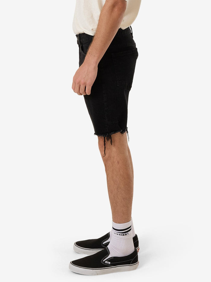 Thrills - Bones Denim Short in Black Rinse