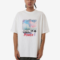 Thrills - Method Box Fit Oversized Tee in Dirty White