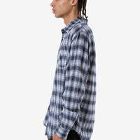 Thrills - Friendly Service Flannel Long Sleeve Shirt in Iceberg