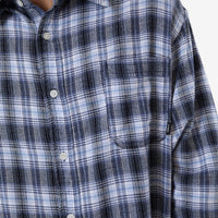 Thrills - Friendly Service Flannel Long Sleeve Shirt in Iceberg