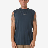 Thrills - Minimal Thrills Merch Fit Muscle Tee in Dark Slate