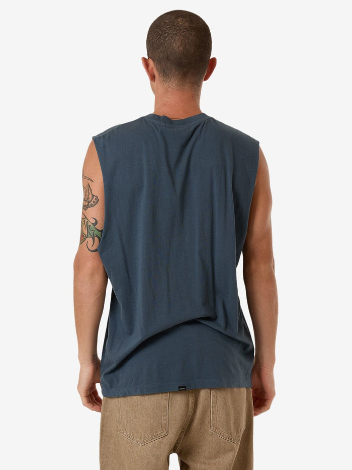 Thrills - Minimal Thrills Merch Fit Muscle Tee in Dark Slate