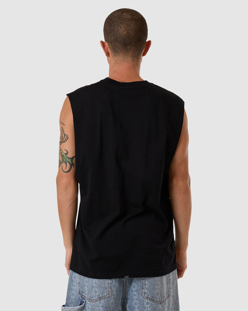 Thrills - Logic Merch Fit Muscle Tee in Black