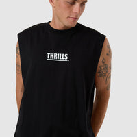 Thrills - Logic Merch Fit Muscle Tee in Black