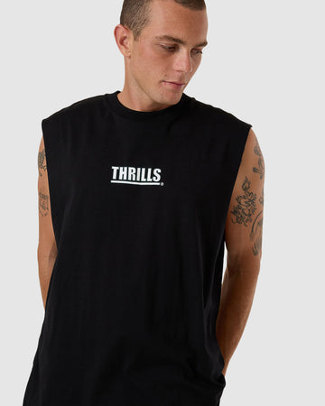 Thrills - Logic Merch Fit Muscle Tee in Black