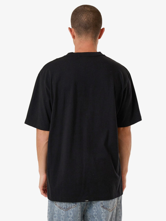 Thrills - Roosevelt Emboss Oversized Fit Tee in Black