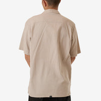 Thrills - Minimal Thrills Stripe Bowling Shirt in Heritage White