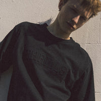 Thrills - Roosevelt Emboss Oversized Fit Tee in Black