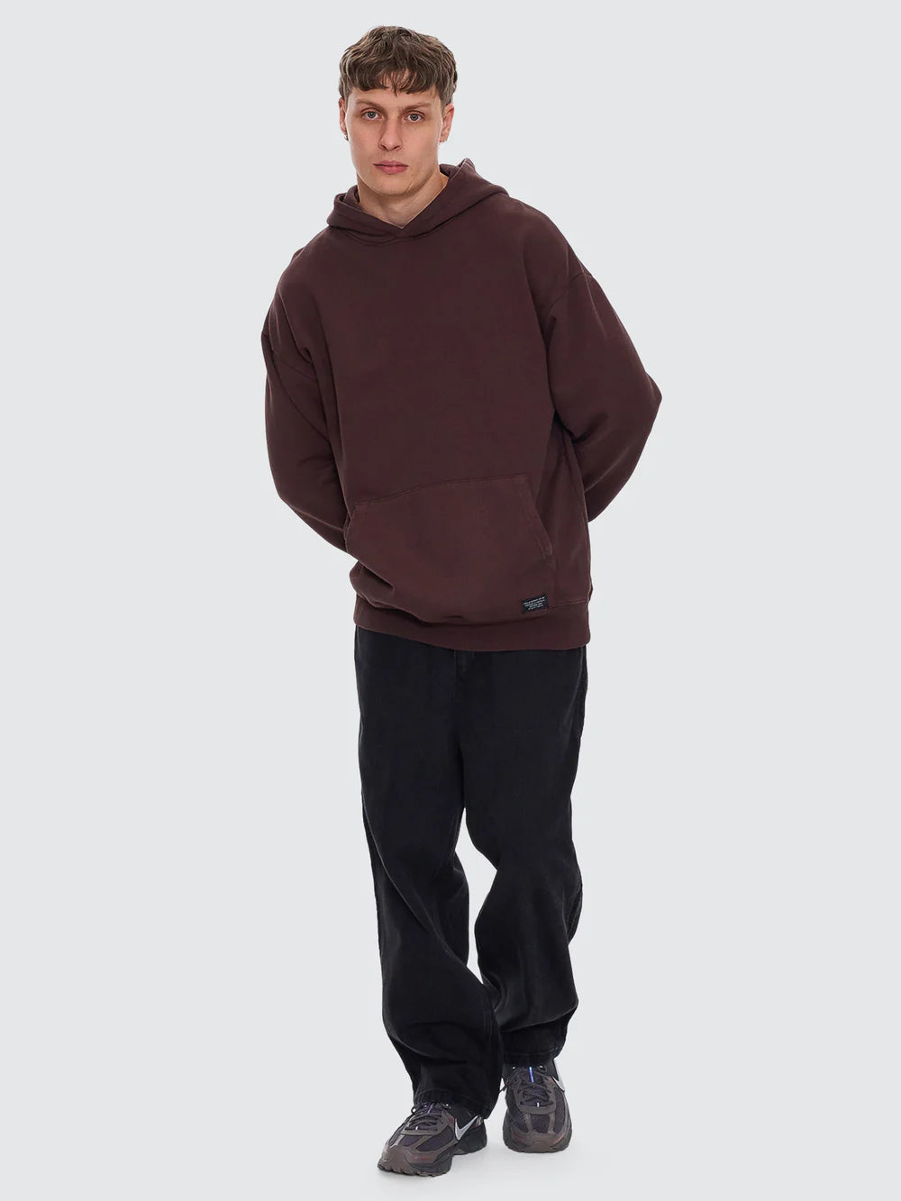 Thrills - Thrills Military Slouch Pull On Hoodie in Java