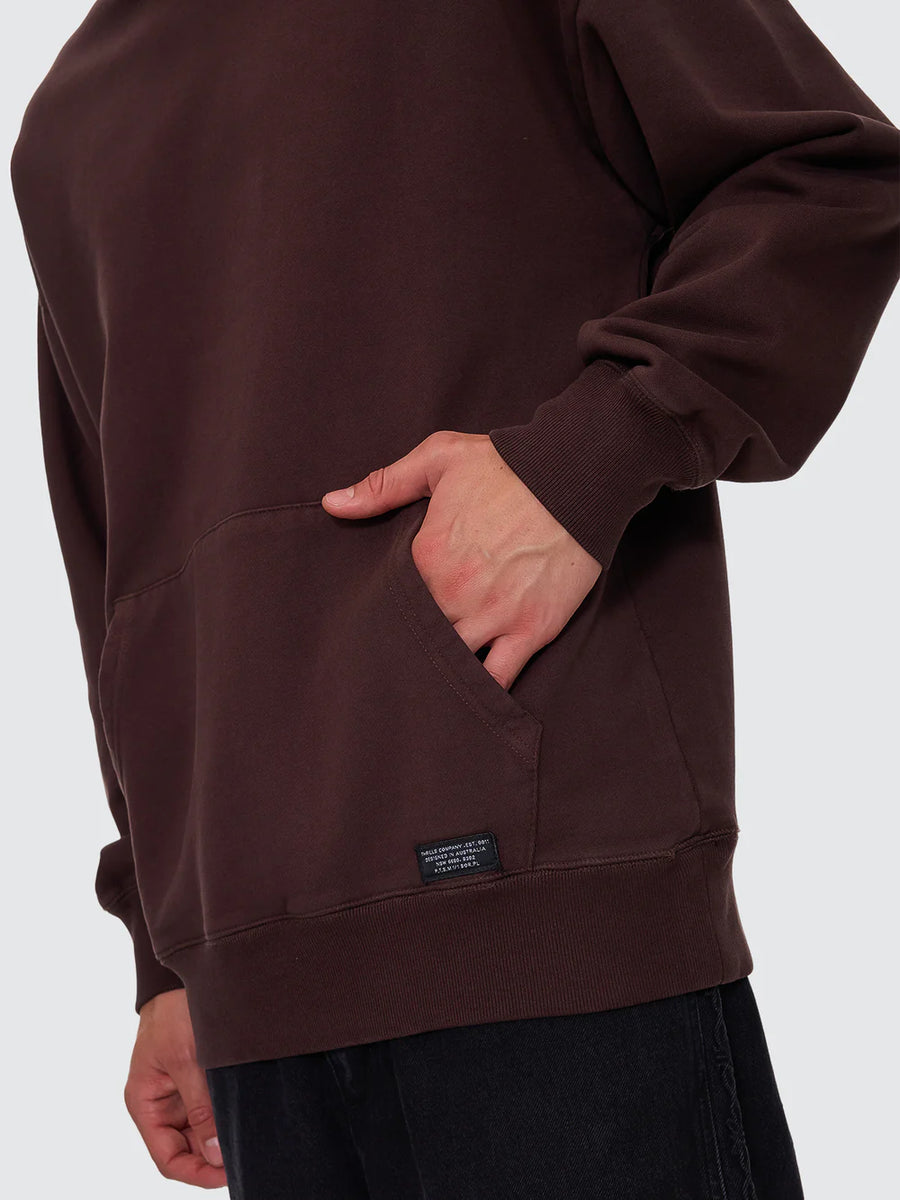 Thrills - Thrills Military Slouch Pull On Hoodie in Java