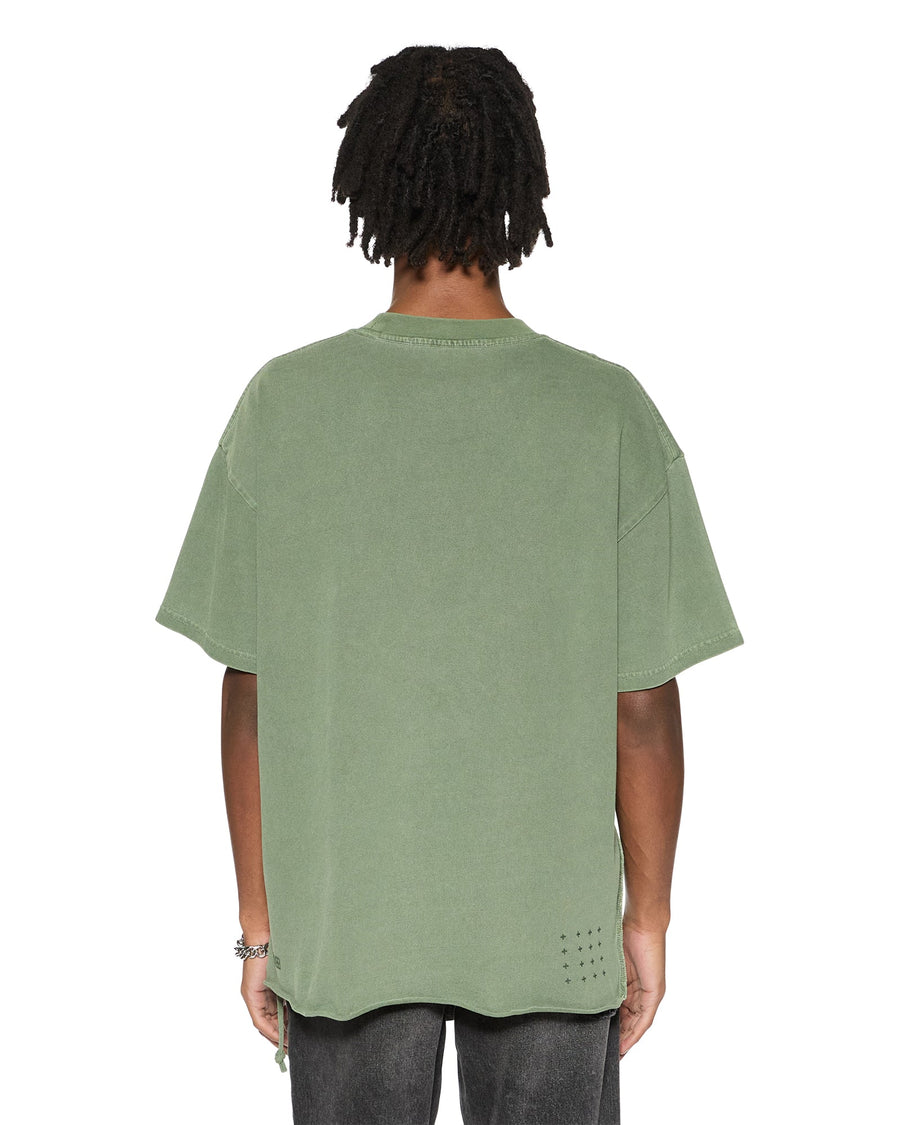 Ksubi - World Order Ekcess SS Tee in Hash Green