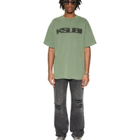 Ksubi - World Order Ekcess SS Tee in Hash Green