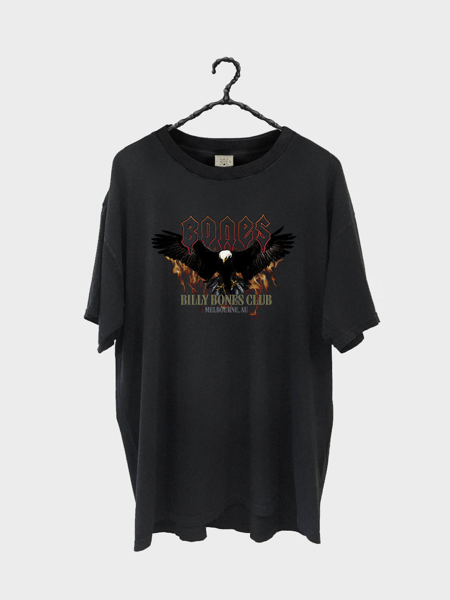 Billy Bones Club - Eagle Inferno Tee in Vintage Black