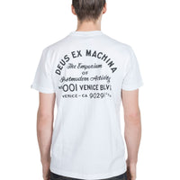 DEUS -Venice Address Pocket Tee in White