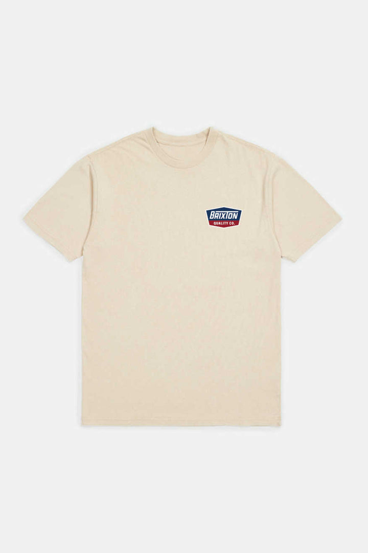 Brixton - Regal S/S Tee in Cream/Navy