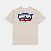 Brixton - Regal S/S Tee in Cream/Navy