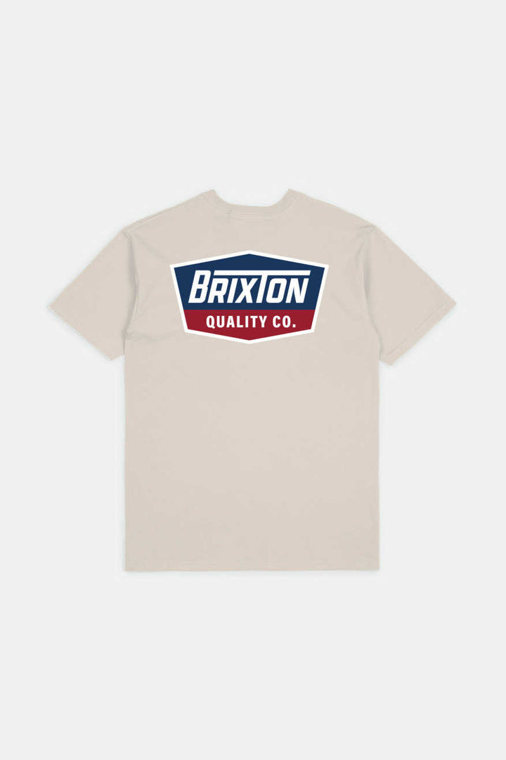 Brixton - Regal S/S Tee in Cream/Navy