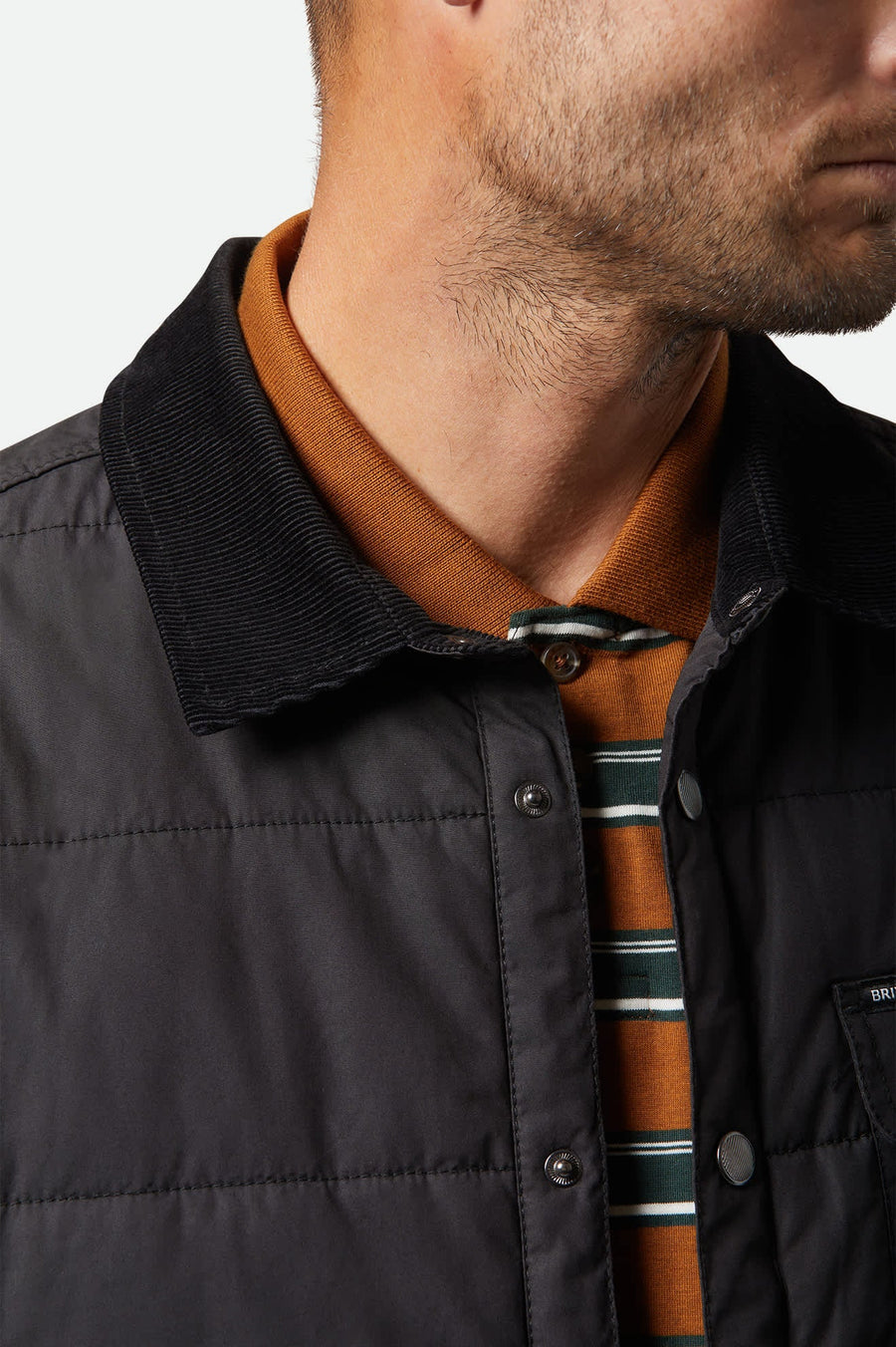 Brixton - Cass Jacket in Black/Black