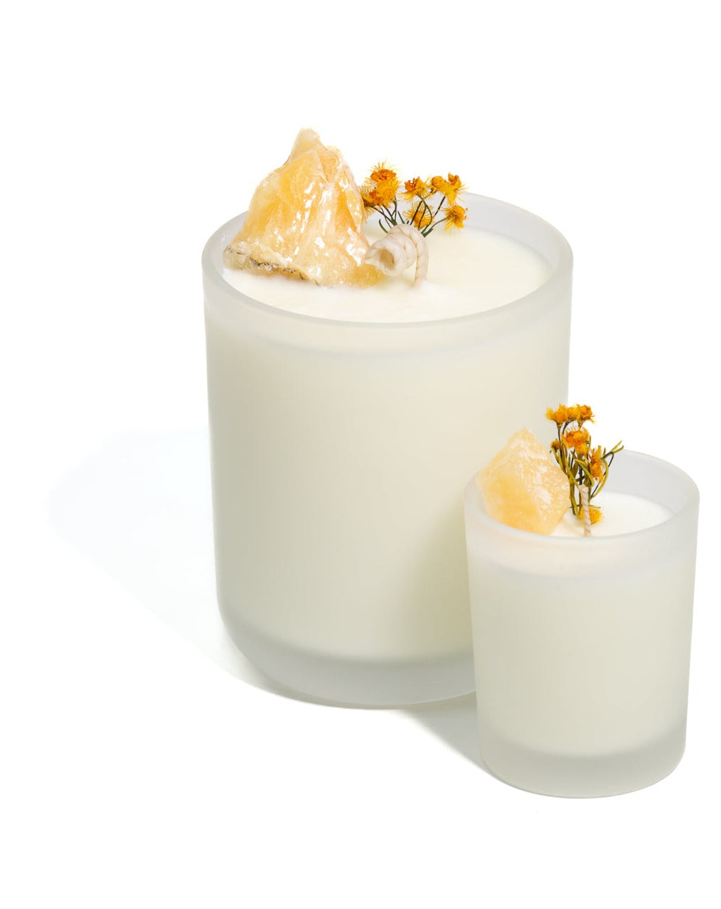 SEVENTEEN70/BOTANICALS -  GOLDEN WATTLE + ORANGE CALCITE CANDLE