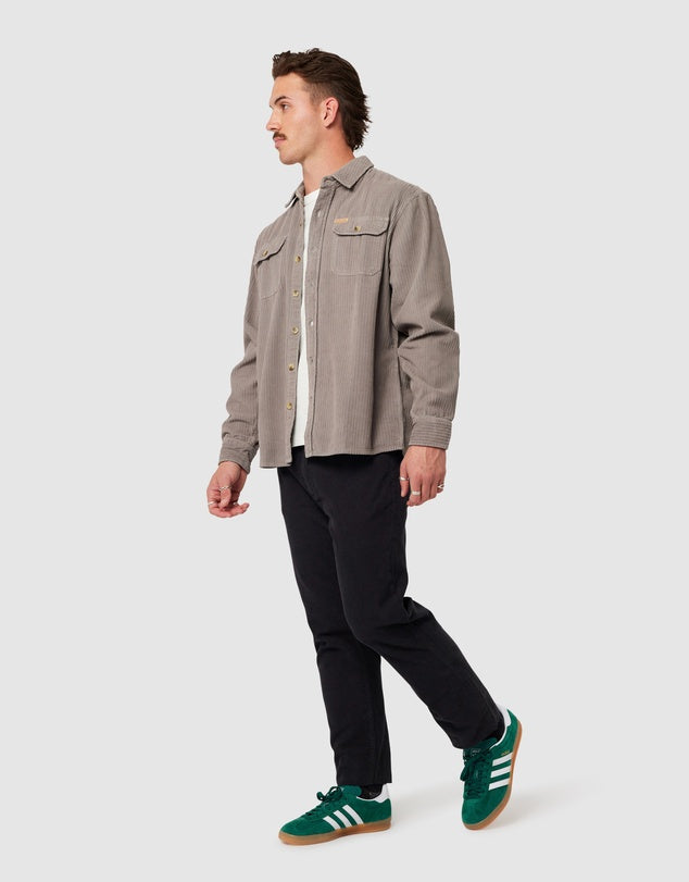ROLLAS - Trailer Chunky Cord Shirt on Grey
