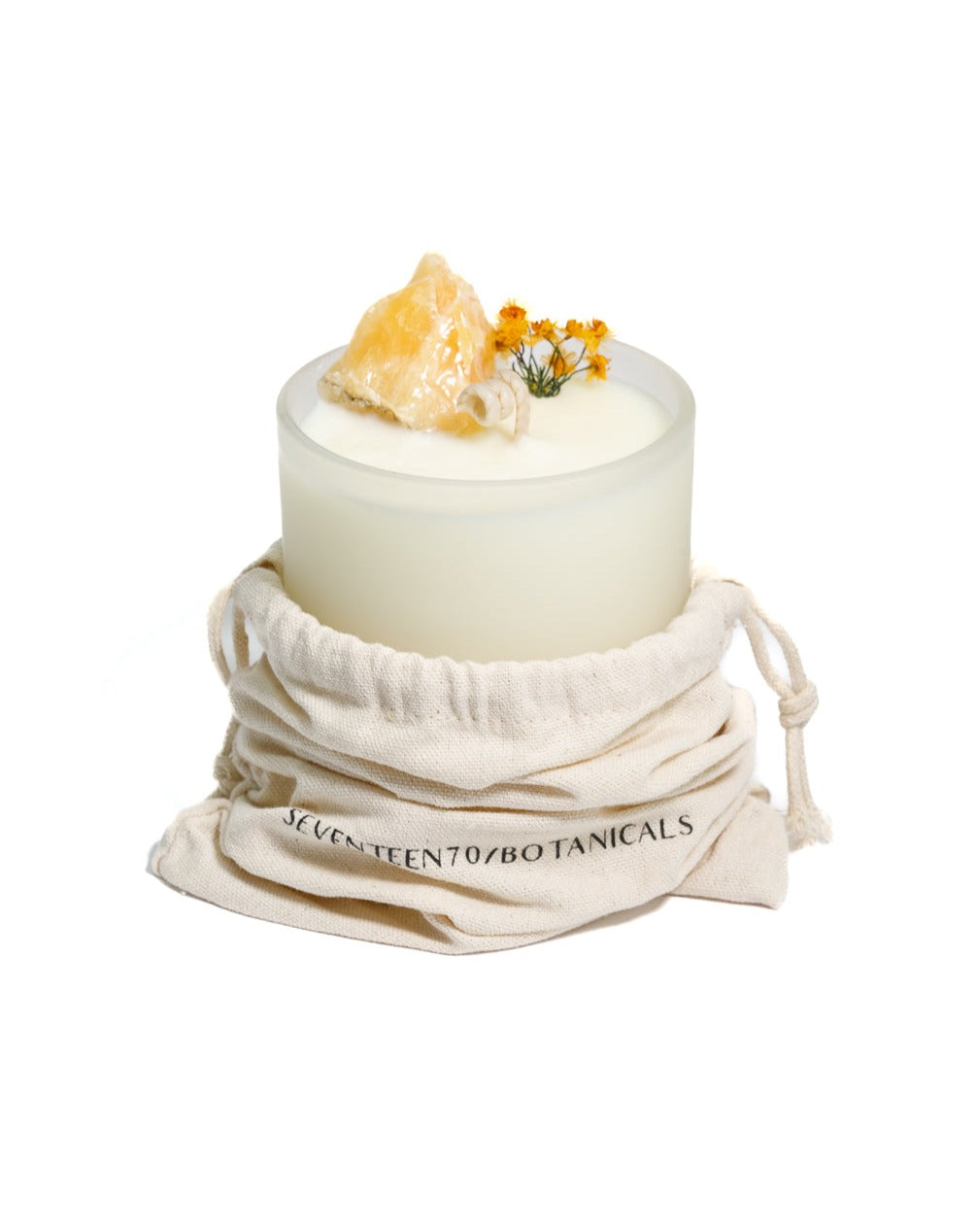 SEVENTEEN70/BOTANICALS -  GOLDEN WATTLE + ORANGE CALCITE CANDLE