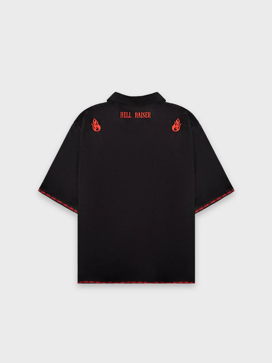 Billy Bones Club - Hell Raiser Bowlo Shirt in Black