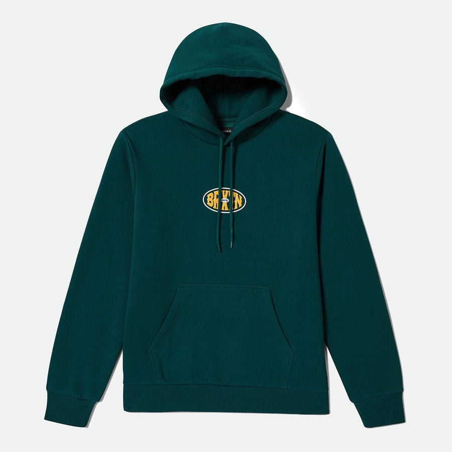 Brixton - Largo Hoodie in Deep Emerald