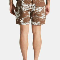 BRIXTON - Voyage Short 16" in Sepia Umbrella Scene