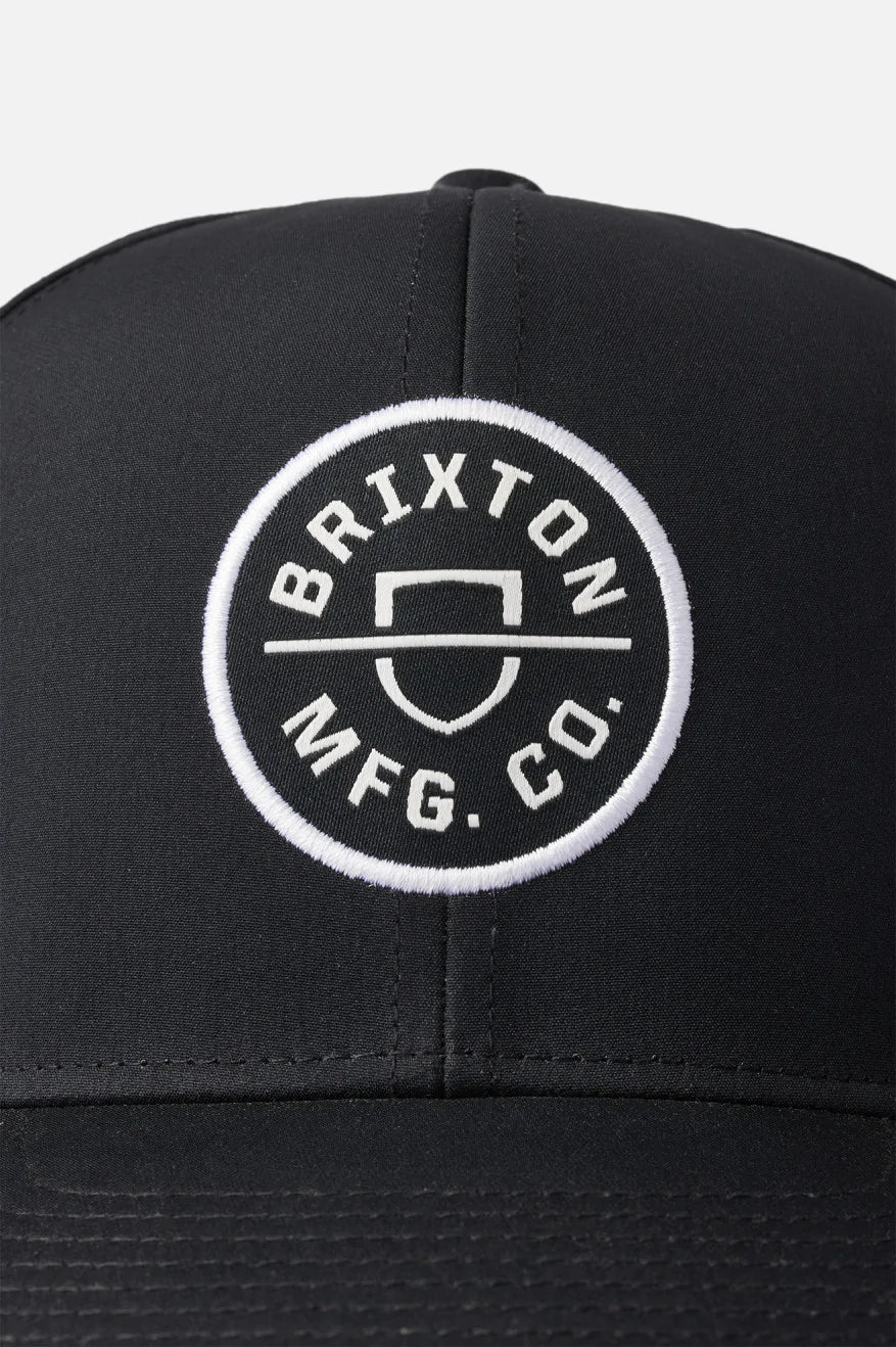 Brixton - Crest X MP Snapback Cap in Black