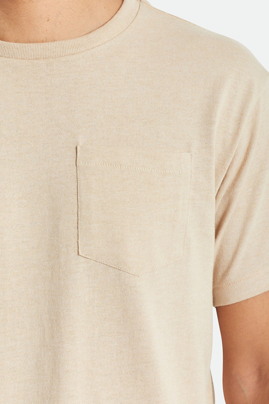 Brixton - Basic S/S Pocket Tee in Mojave